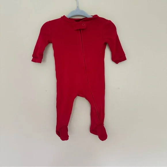 Pottery Barn Kids Baby’s First Christmas Footie Pajamas 0-3 Months - Picture 3 of 3